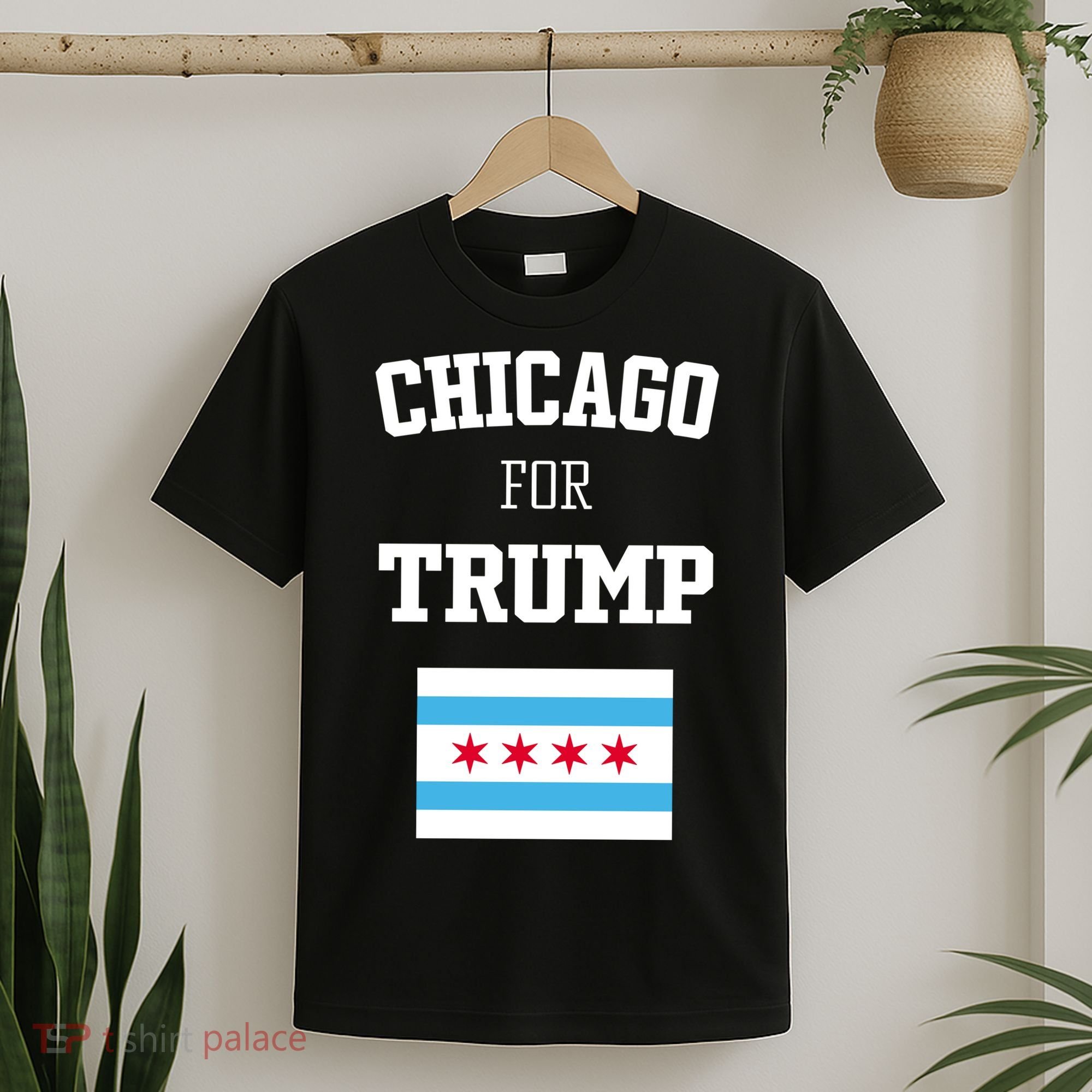 The Lioness Chicago For Trump Flag T-Shirt