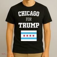 The Lioness Chicago For Trump Flag T-Shirt thumb 3