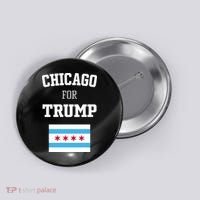 The Lioness Chicago For Trump Flag Button thumb 0