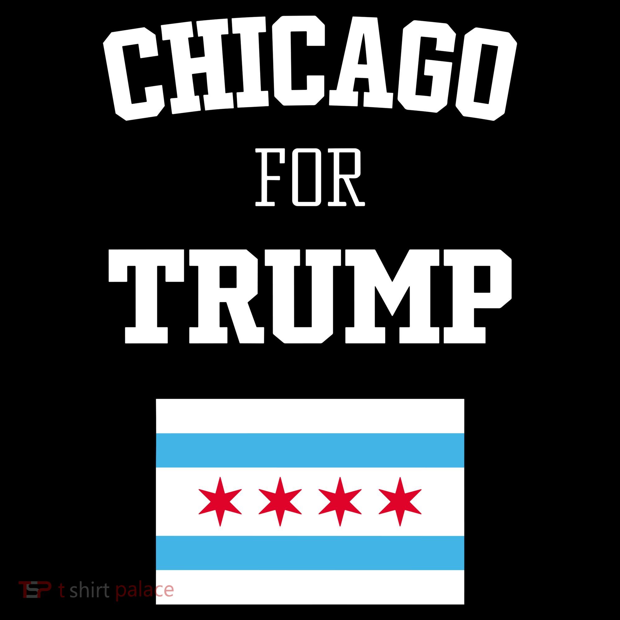 The Lioness Chicago For Trump Flag Women's Hoodie