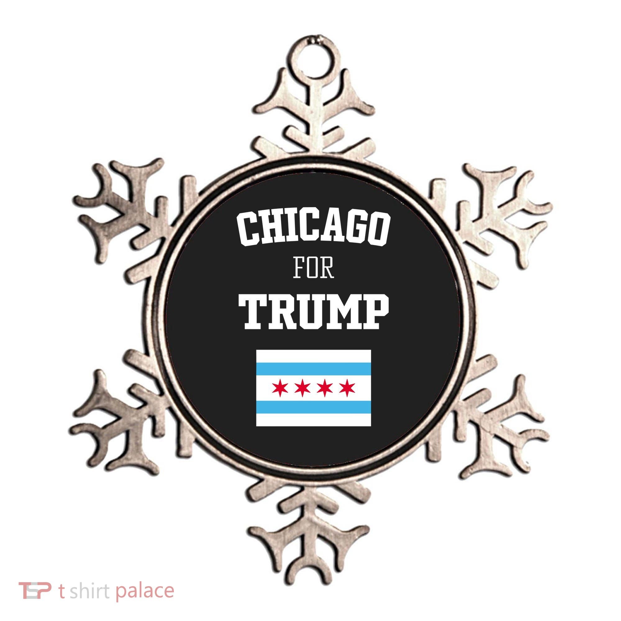The Lioness Chicago For Trump Flag Ornament