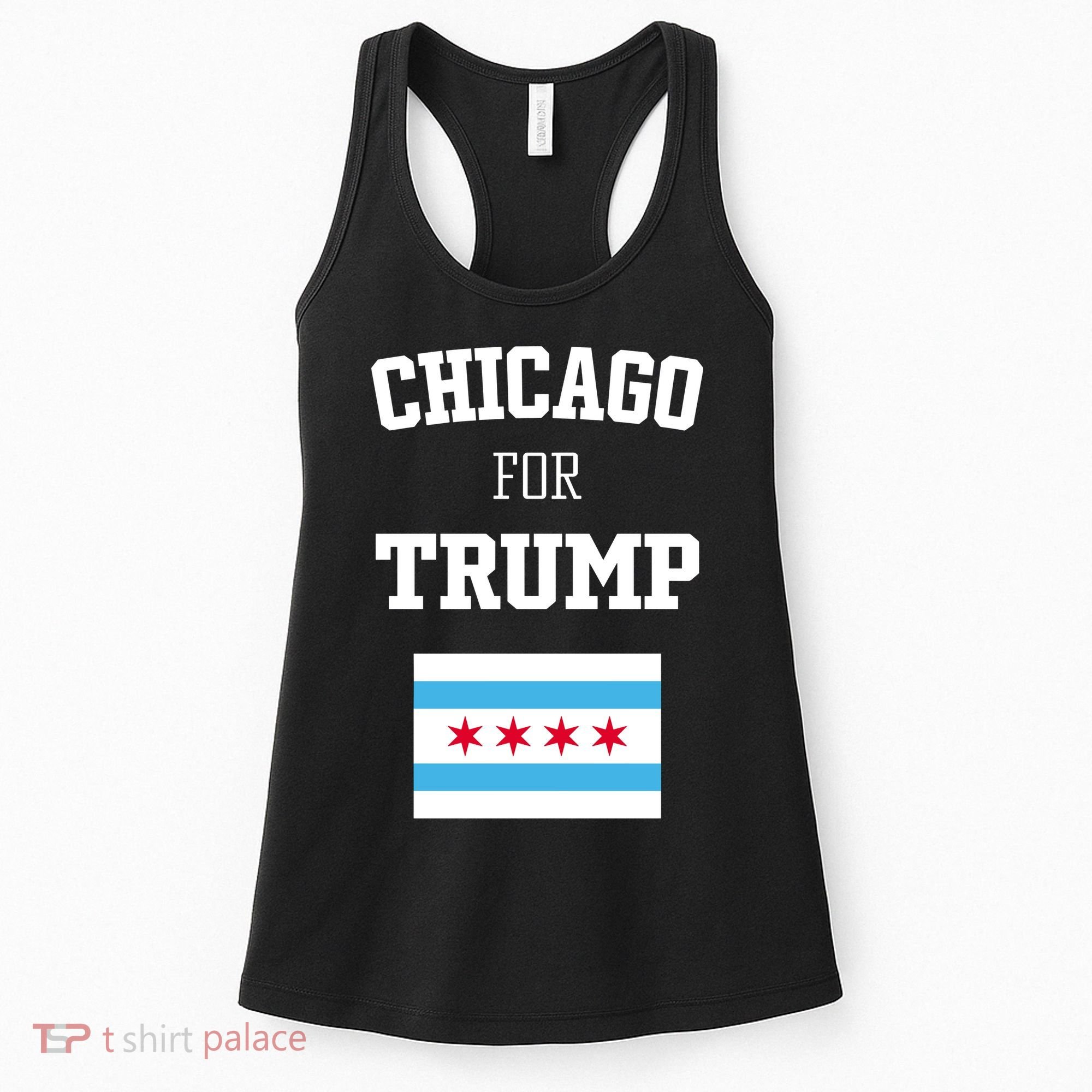 The Lioness Chicago For Trump Flag Women's Tank Top