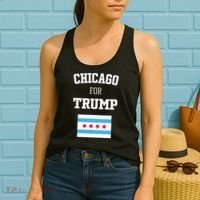 The Lioness Chicago For Trump Flag Women's Tank Top thumb 2