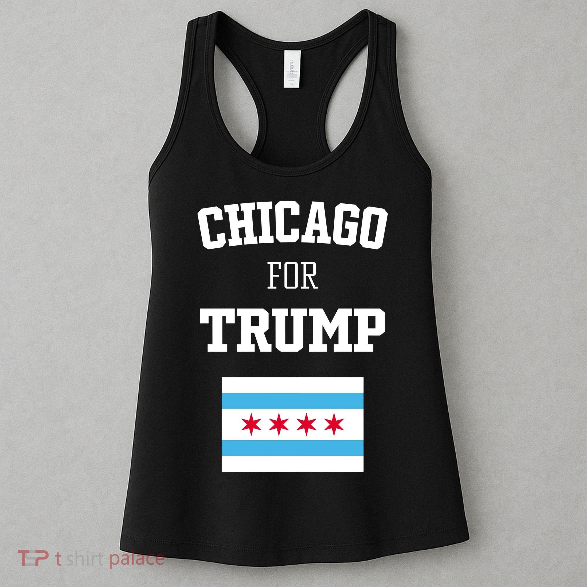 The Lioness Chicago For Trump Flag Women's Tank Top