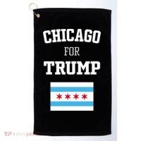 The Lioness Chicago For Trump Flag Golf Towel thumb 0