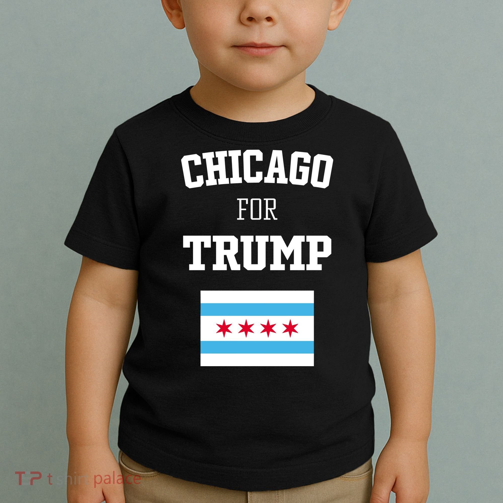 The Lioness Chicago For Trump Flag Toddler T-Shirt