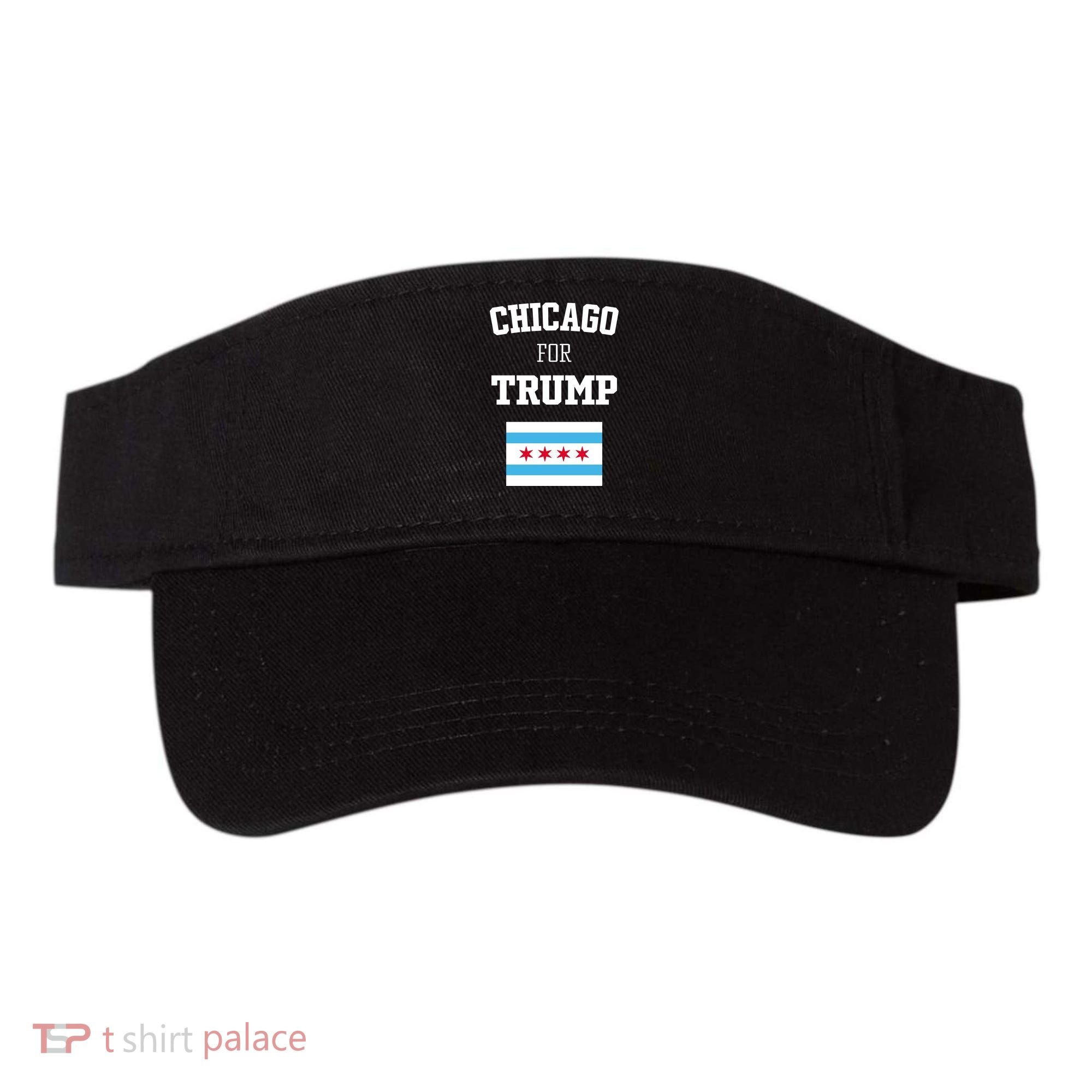 The Lioness Chicago For Trump Flag Visor