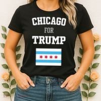 The Lioness Chicago For Trump Flag Women's T-Shirt thumb 2