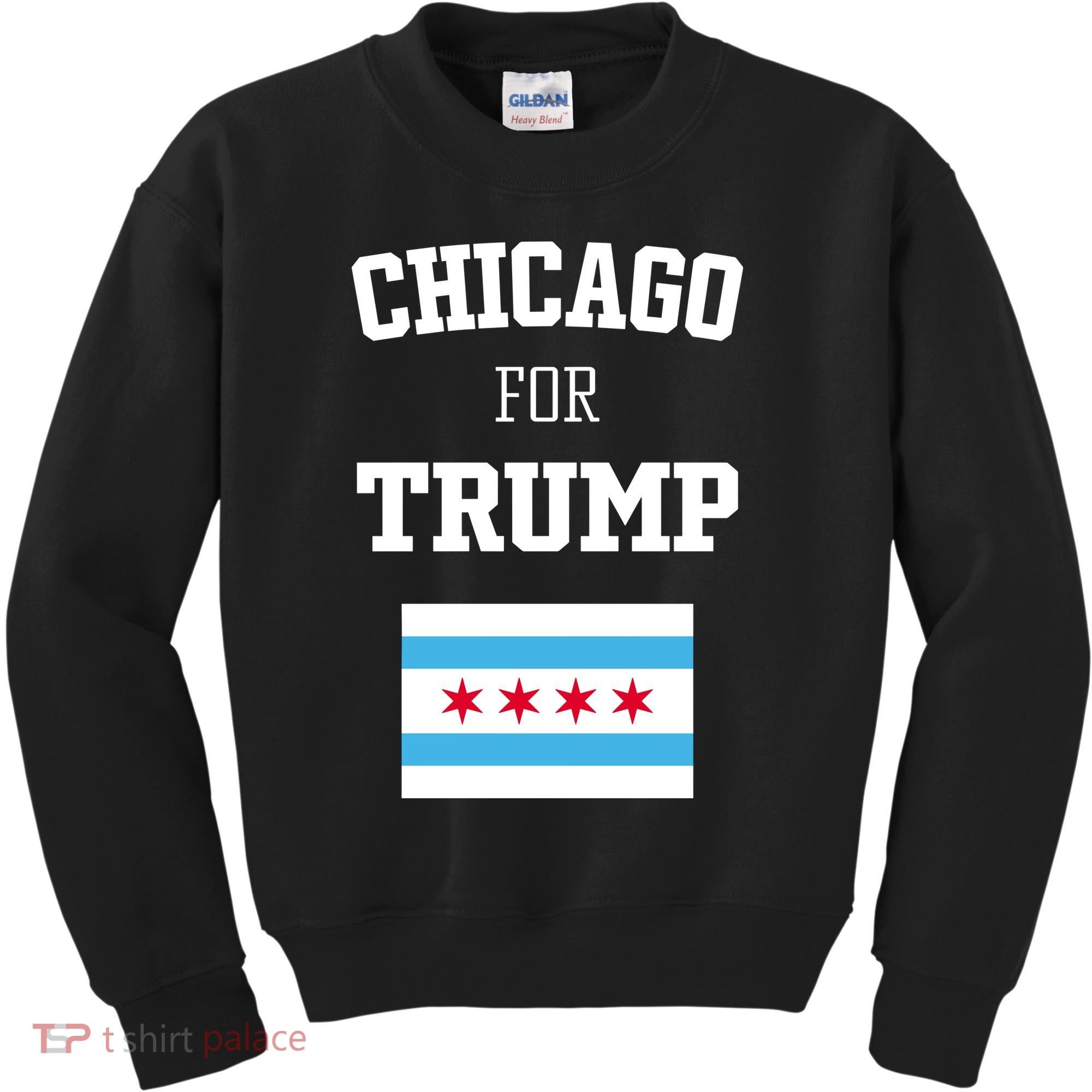 The Lioness Chicago For Trump Flag Kids Sweatshirt