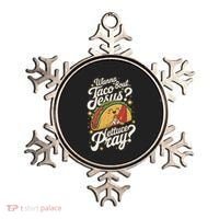 Taco Lovers Christian Humor Wanna Taco Bout Jesus Ornament thumb 0