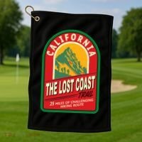 The Lost Coast Trail California Golf Towel thumb 1
