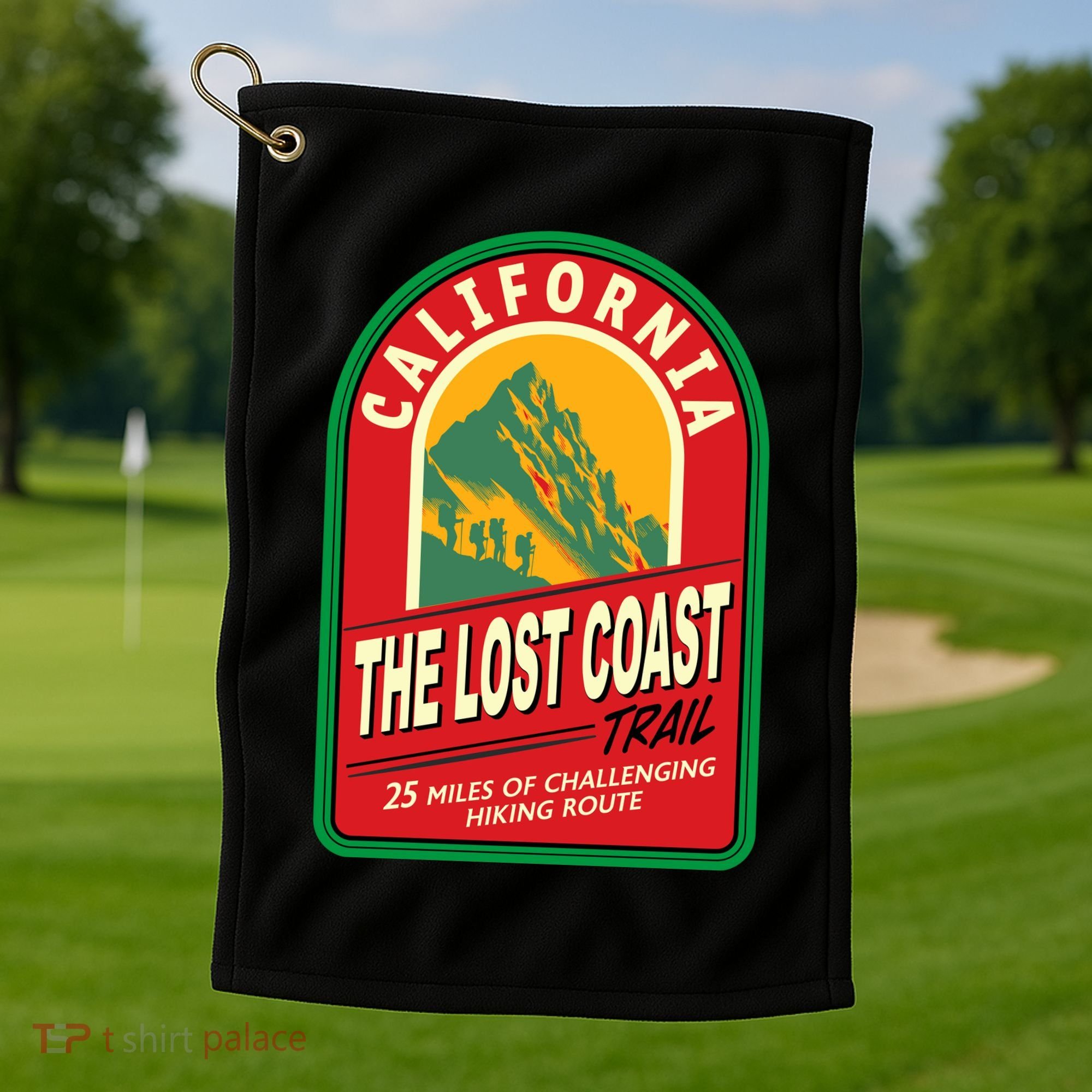 The Lost Coast Trail California Golf Towel