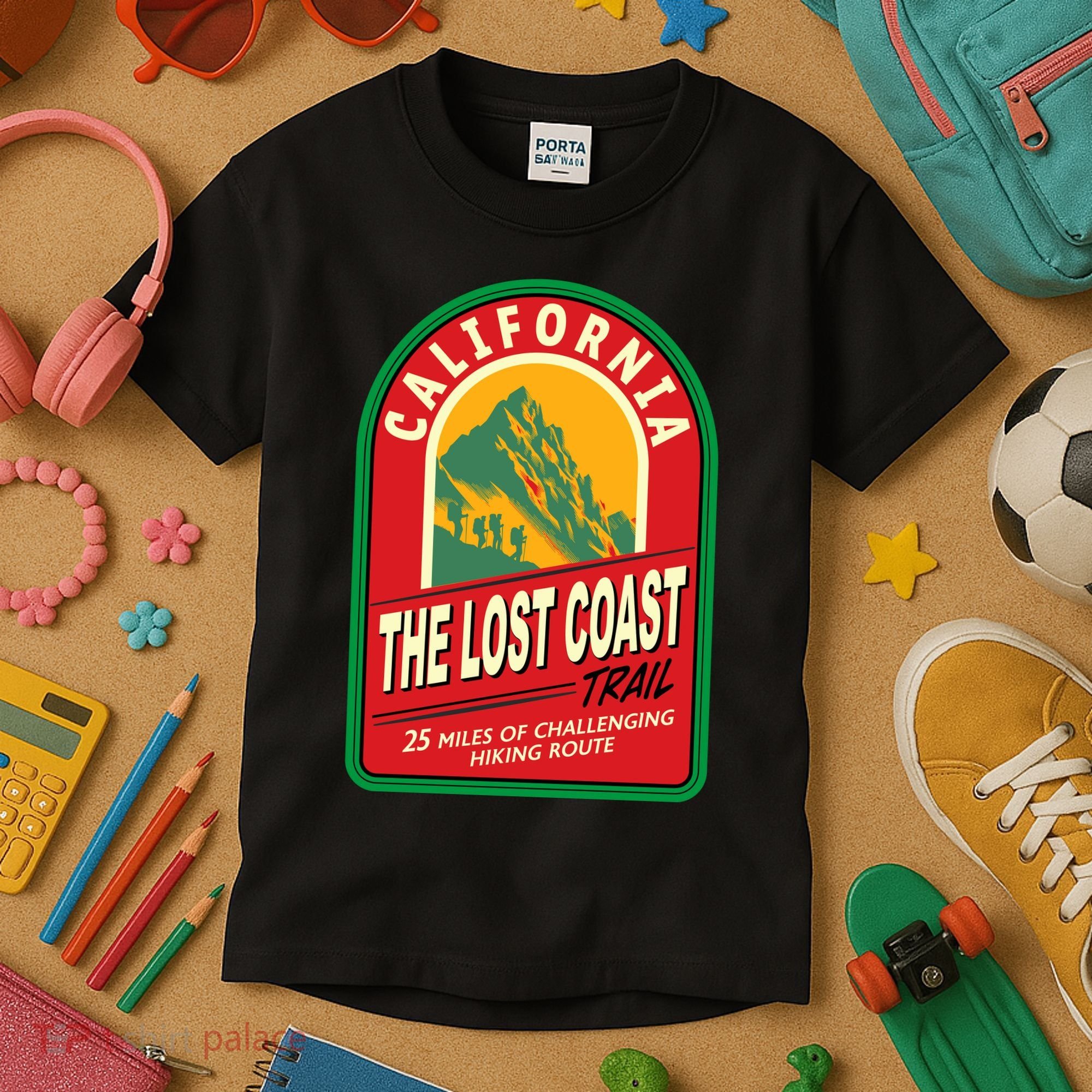 The Lost Coast Trail California Kids T-Shirt