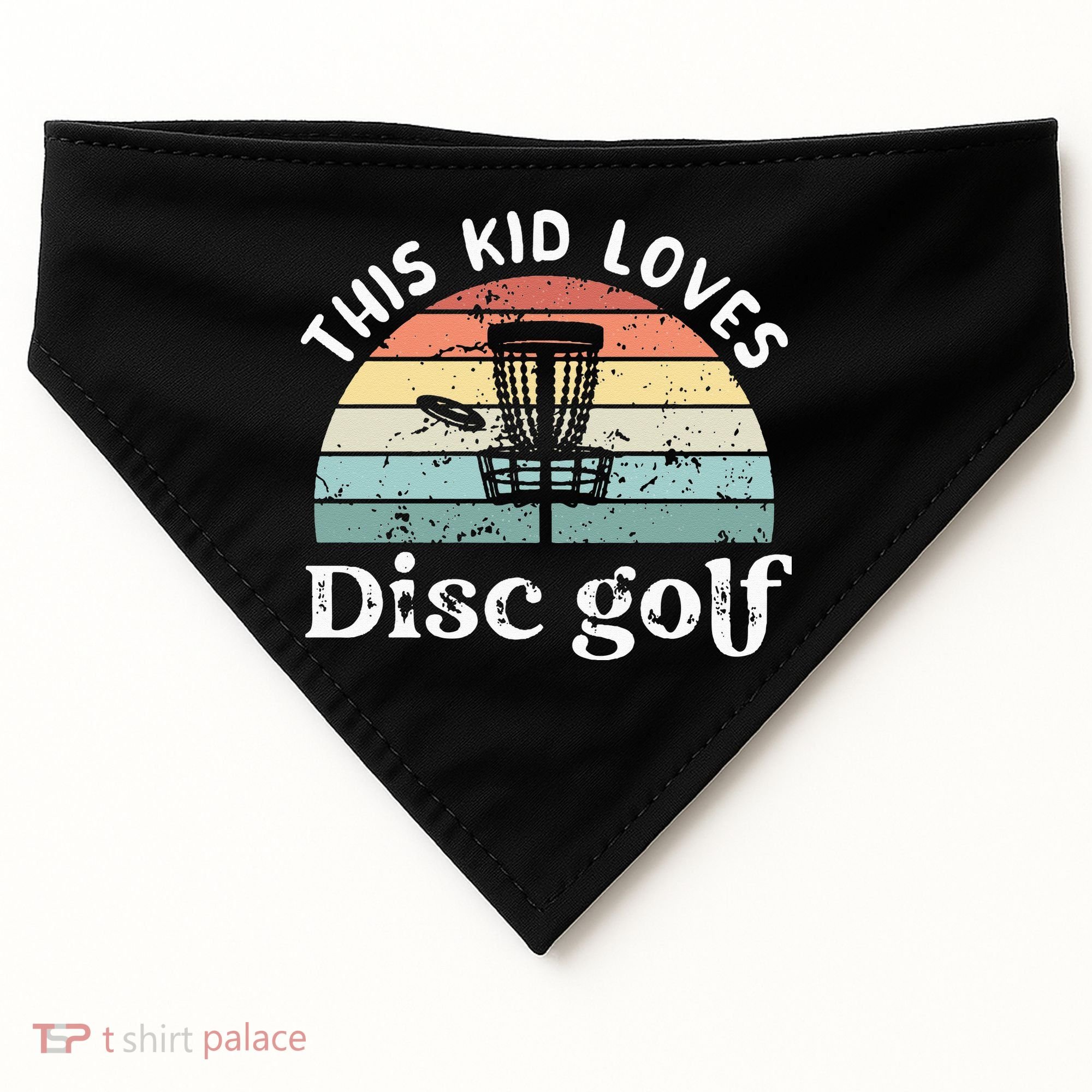 This loves Disc golf USA-Made Doggie Bandana