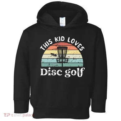 This loves Disc golf Toddler Hoodie