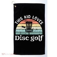 This loves Disc golf Golf Towel thumb 0