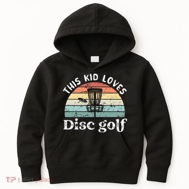 This loves Disc golf Kids Hoodie