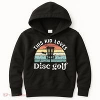 This loves Disc golf Kids Hoodie thumb 0