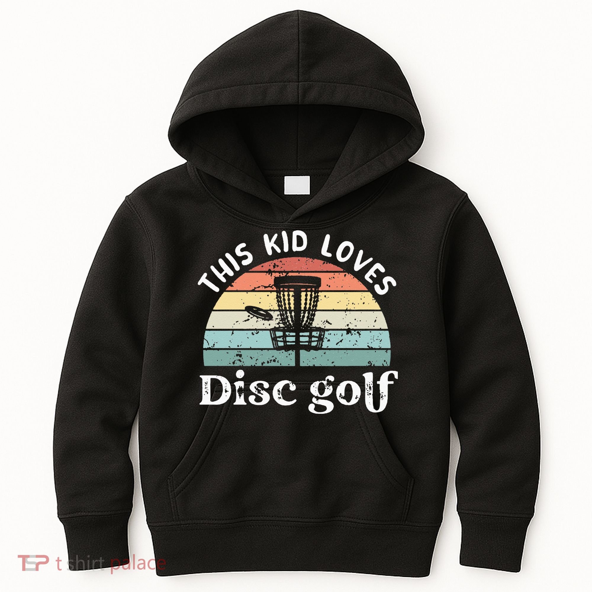 This loves Disc golf Kids Hoodie
