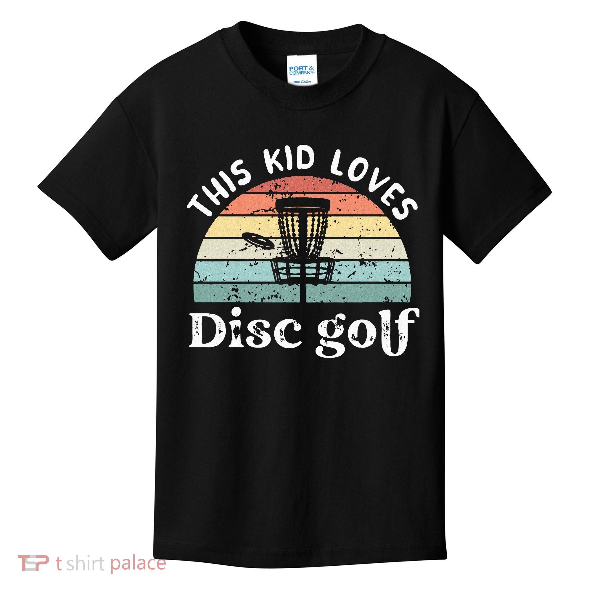 This loves Disc golf Kids T-Shirt