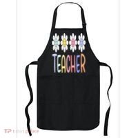 Teacher Life Daisy Flower PreK Kindergarten Teacher Team Apron thumb 0