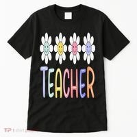 Teacher Life Daisy Flower PreK Kindergarten Teacher Team Tall T-Shirt thumb 0