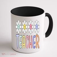 Teacher Life Daisy Flower PreK Kindergarten Teacher Team Coffee Mug thumb 1