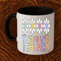 Teacher Life Daisy Flower PreK Kindergarten Teacher Team Coffee Mug thumb 2