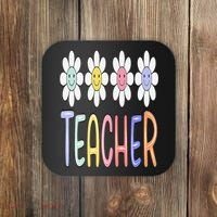 Teacher Life Daisy Flower PreK Kindergarten Teacher Team Coaster thumb 0