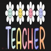 Teacher Life Daisy Flower PreK Kindergarten Teacher Team Coaster thumb 2