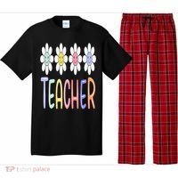 Teacher Life Daisy Flower PreK Kindergarten Teacher Team Pajama Set thumb 0