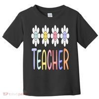 Teacher Life Daisy Flower PreK Kindergarten Teacher Team Toddler T-Shirt thumb 0