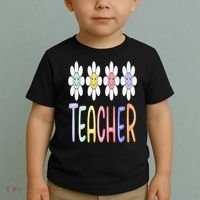 Teacher Life Daisy Flower PreK Kindergarten Teacher Team Toddler T-Shirt thumb 2