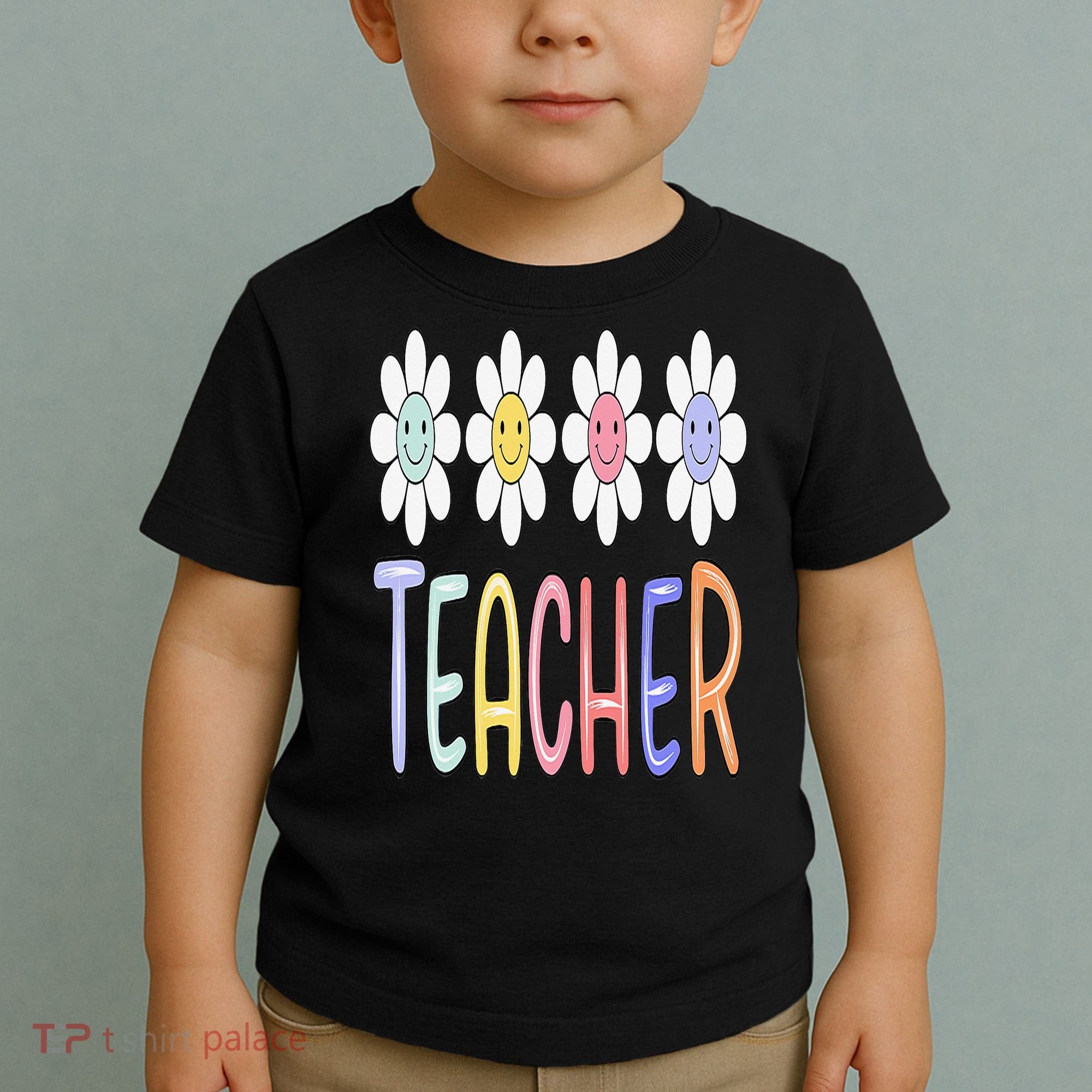 Teacher Life Daisy Flower PreK Kindergarten Teacher Team Toddler T-Shirt