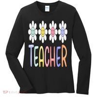 Teacher Life Daisy Flower PreK Kindergarten Teacher Team Women's Long Sleeve Shirt thumb 0