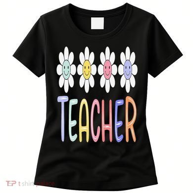 Teacher Life Daisy Flower PreK Kindergarten Teacher Team Women's T-Shirt