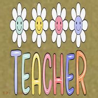 Teacher Life Daisy Flower PreK Kindergarten Teacher Team Garment-Dyed Women's Muscle Tee thumb 6