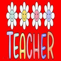 Teacher Life Daisy Flower PreK Kindergarten Teacher Team Santa Hat thumb 1