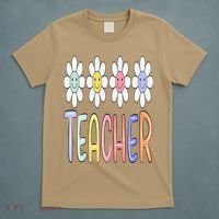 Teacher Life Daisy Flower PreK Kindergarten Teacher Team T-Shirt thumb 5