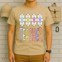 Teacher Life Daisy Flower PreK Kindergarten Teacher Team T-Shirt thumb 6
