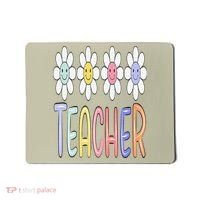 Teacher Life Daisy Flower PreK Kindergarten Teacher Team Mousepad thumb 0