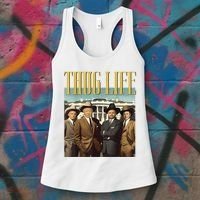 Thug Life Donald Trump Jd Vance Rfk Kennedy Elon Women's Tank Top thumb 3