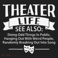 Theater Life Defination Musical Broadway Funny Novelty Beanie thumb 2
