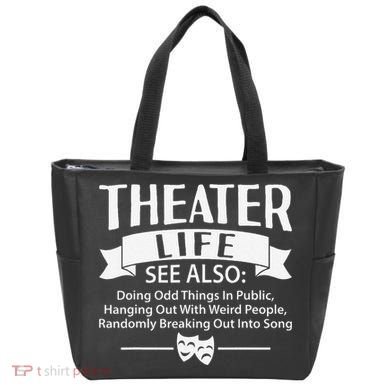 Theater Life Defination Musical Broadway Funny Novelty Tote Bag