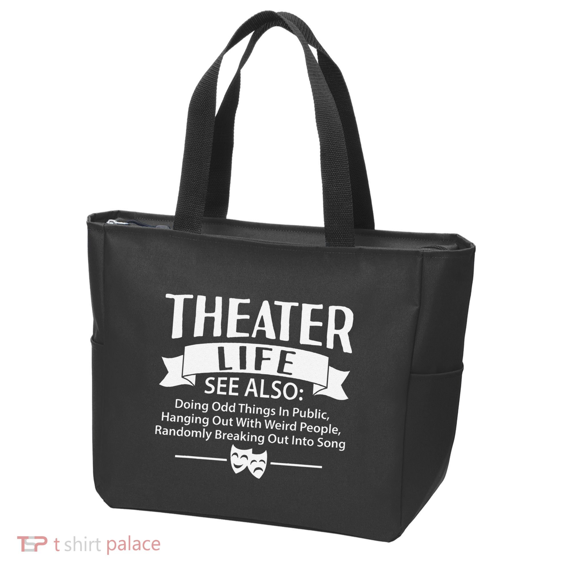 Theater Life Defination Musical Broadway Funny Novelty Tote Bag