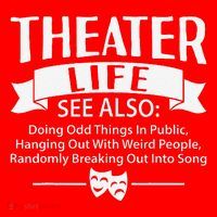 Theater Life Defination Musical Broadway Funny Novelty Santa Hat thumb 1