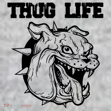 Thug Life Dog Long Sleeve Shirt