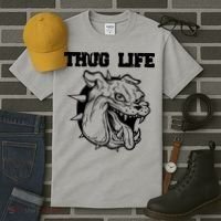 Thug Life Dog Tall T-Shirt thumb 3