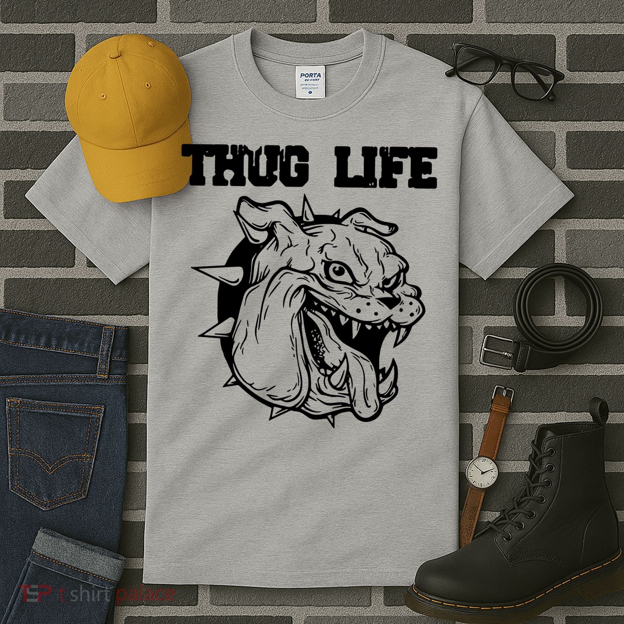 Thug Life Dog Tall T-Shirt