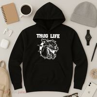 Thug Life Dog Hoodie thumb 3